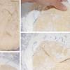 Rải một lớp bột mì còn lại bên dưới thau, cho viên bột bánh mì lên và cho thêm bột áo lên trên. Cho bột vào chỗ ấm ủ khoảng 40 phút (trùm nilong hay khăn lên).