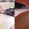 Rắc bột nếp khô vào khuôn, sau đó cho bột có nhân vào, dùng lòng bàn tay ấn mạnh xung quanh. Sau đó cẩn thận lấy bánh ra khỏi khuôn.