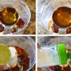 Làm hỗn hợp gia vị ướp gà nướng mật ong: Bóc vỏ tỏi, cắt làm đôi, cho vào máy xay sinh tố (hoặc máy xay thực phẩm) cùng 3 muỗng canh tương cà, 2 muỗng canh giấm, 3 muỗng canh mật ong, 1 muỗng canh nước mắm, nước cốt chanh, 1 muỗng cà phê muối, bật máy và xay nhuyễn.