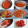 Cà chua rửa sạch, đun sôi 30 giây thấy vỏ cà chua tách ra thì vớt cà chua bỏ vào bát nước lạnh rồi lột vỏ dễ dàng. 