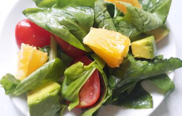 Salad rau bina trái cây