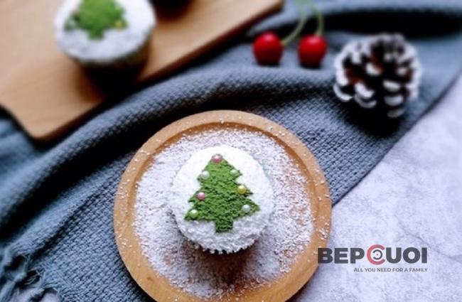 Bánh cupcake cây thông Noel