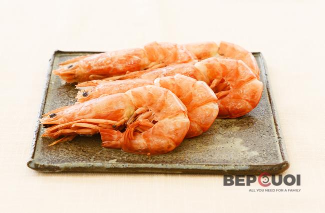 Tôm luộc kiểu Nhật - Japanese simmered shrimp