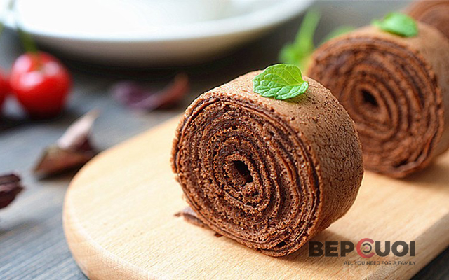 Cách làm bánh bông lan chocolate bằng chảo chống dính