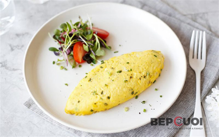 Cách làm trứng omelet phô mai