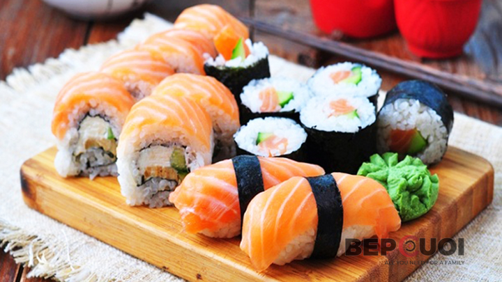 sushi và sashimi